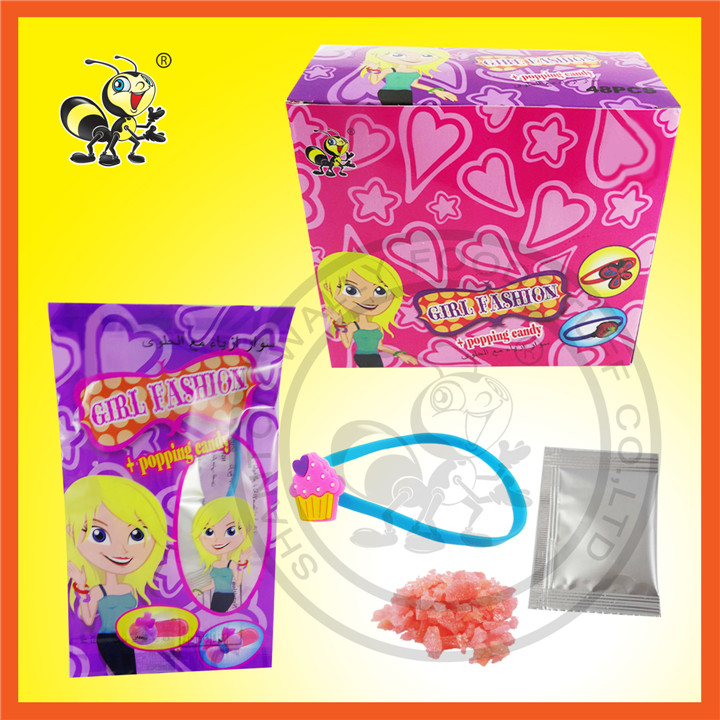 Girl Fashion With Popping Candy Surprise Candy