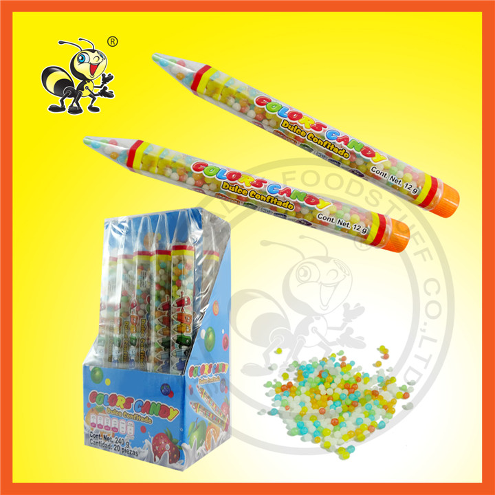 Different Color Candy Pen Shape Color Candy Toy Candy