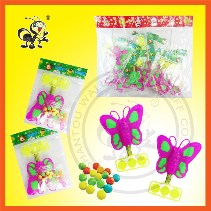 Butterfly Toy With Compressed Candy Toy Candy