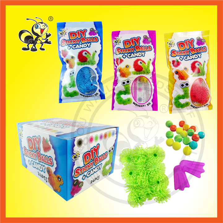 New Design DIY Sticky Ball With Compressed Candy