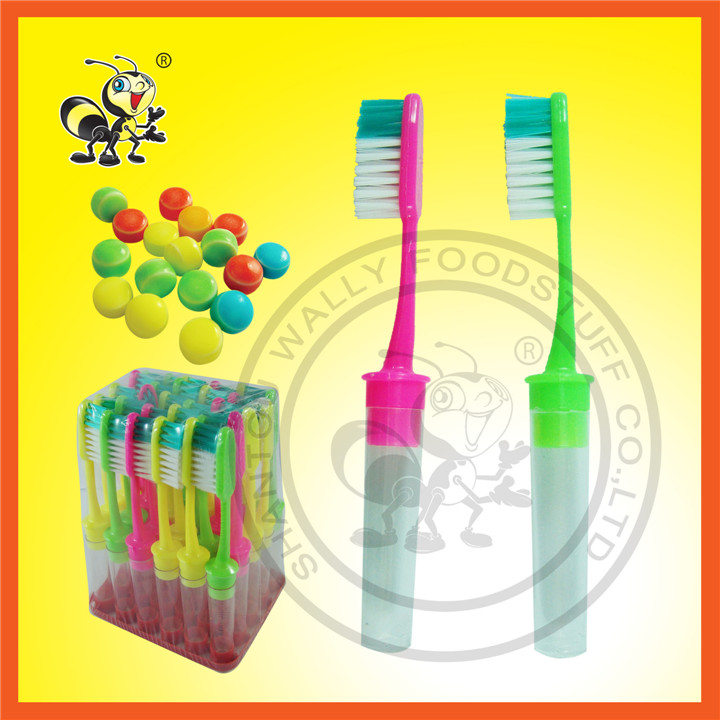 Toothbrush With Pressed Candy For Children Toy Candy