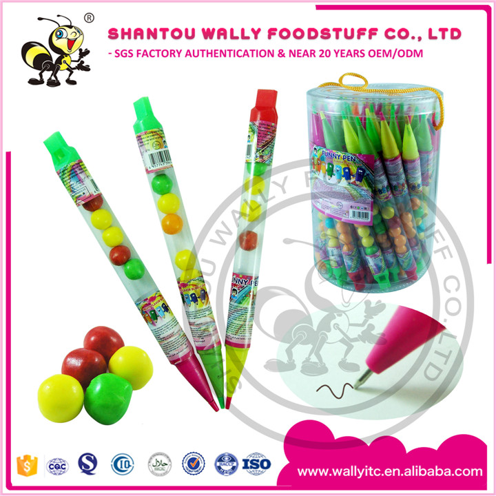 Special Smart Pen With Candy Bubble Gum Candy